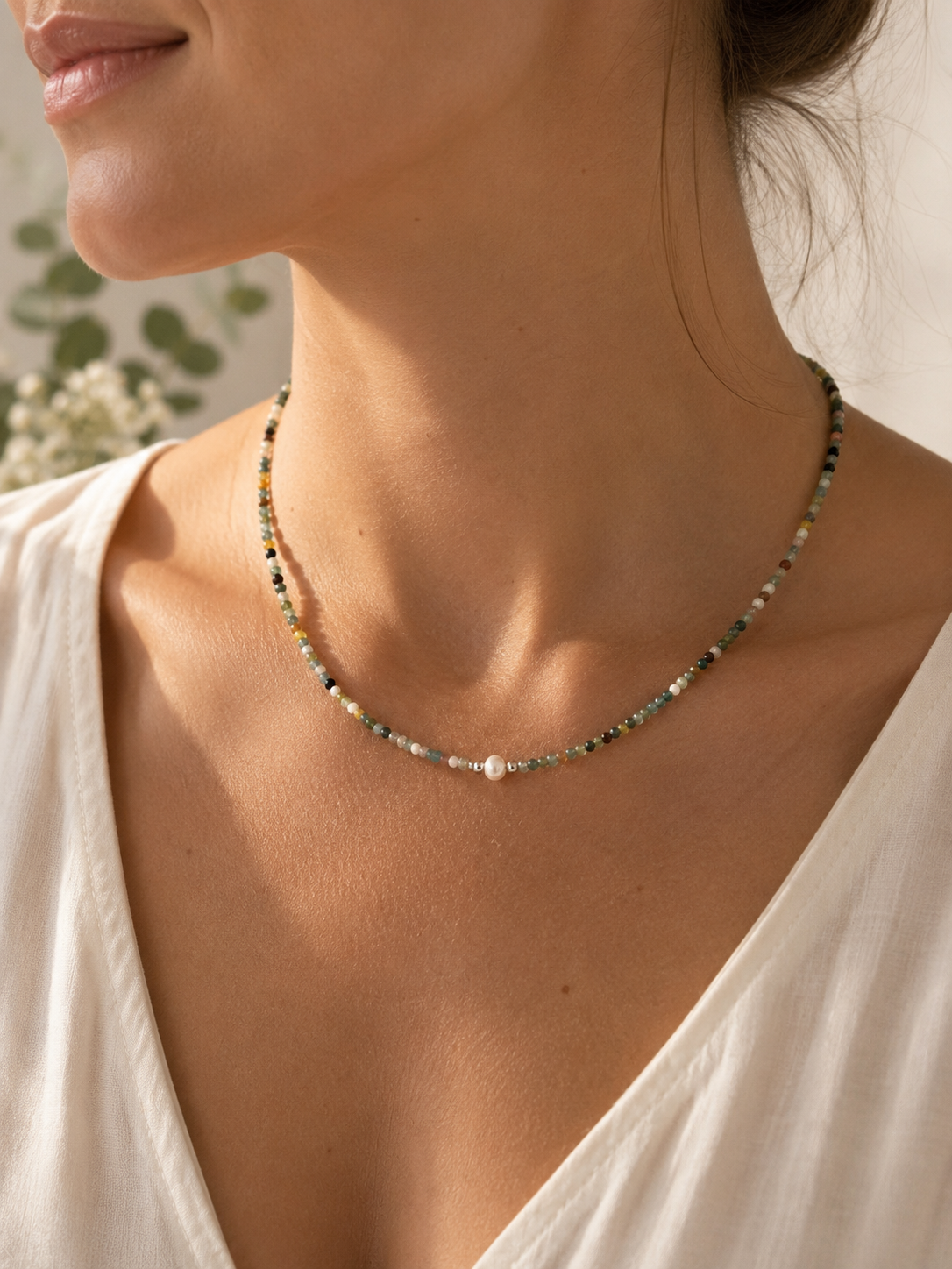 Semi Precious Stone Necklace