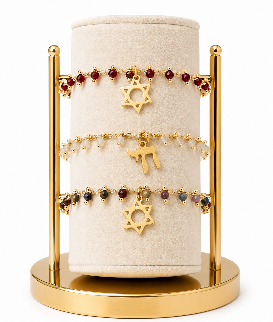 Gemstone Charm Bracelet