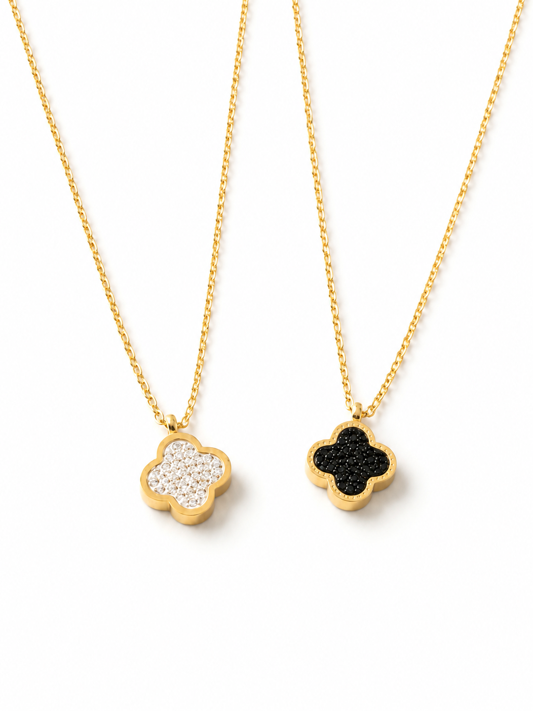 Double Sided Clover Necklace
