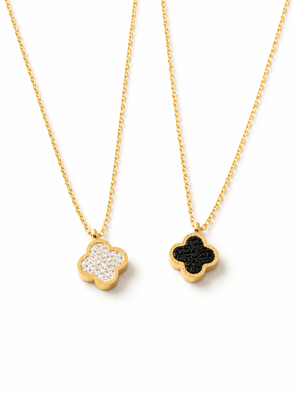Double Sided Clover Necklace