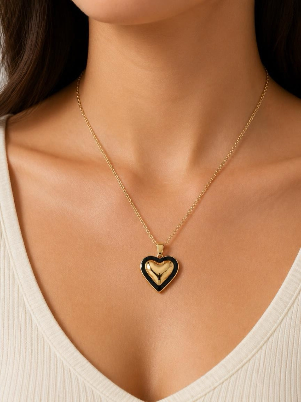 Puffy Heart Necklace