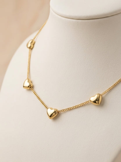 Mini Heart Gold Necklace