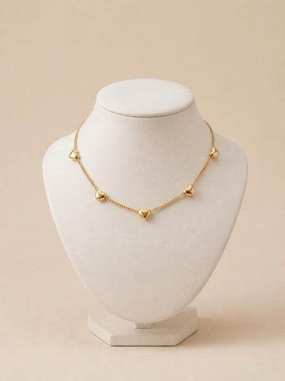 Mini Heart Gold Necklace