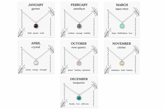Sterling Silver Birthstone Necklace