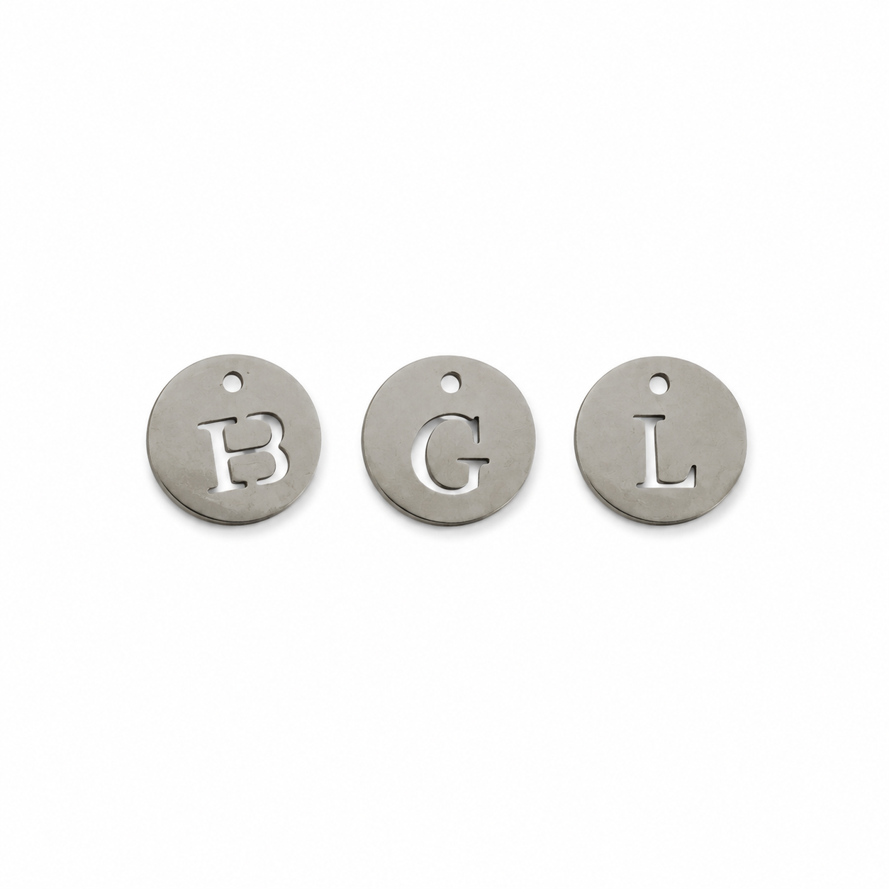 Silver Initial Charms