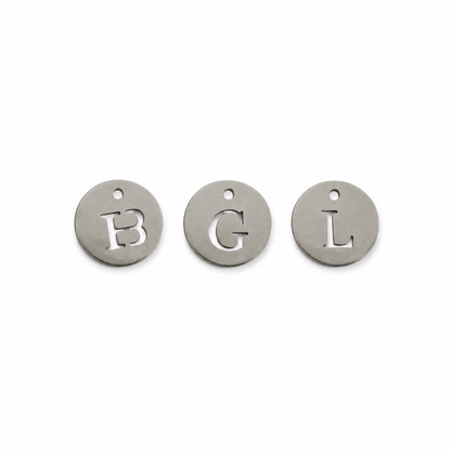 Silver Initial Charms