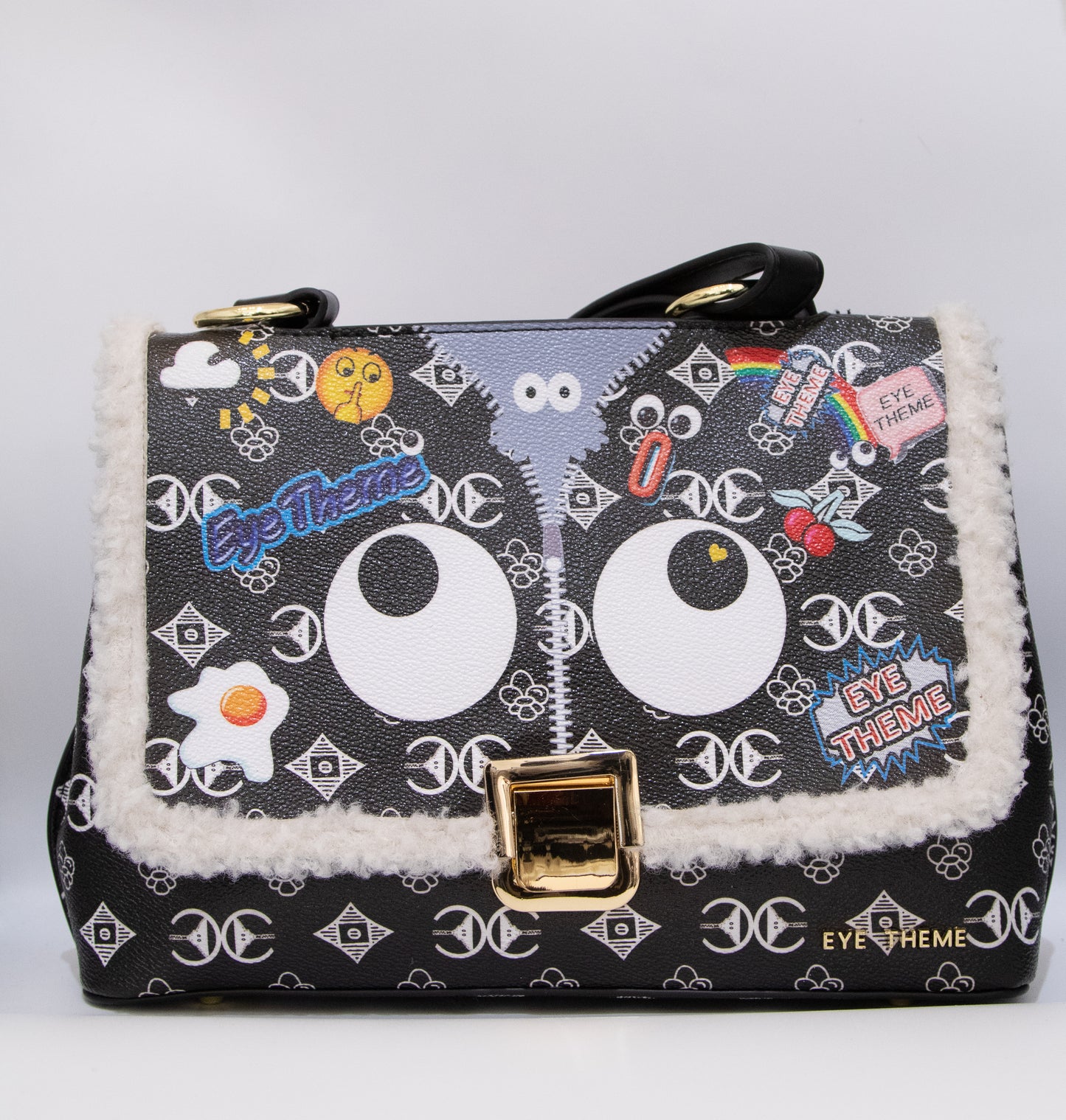 Black Eye Bag with Fleece