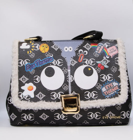 Black Eye Bag with Fleece