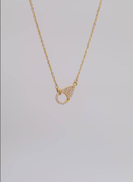 Sterling Silver Clasp With Diamanté