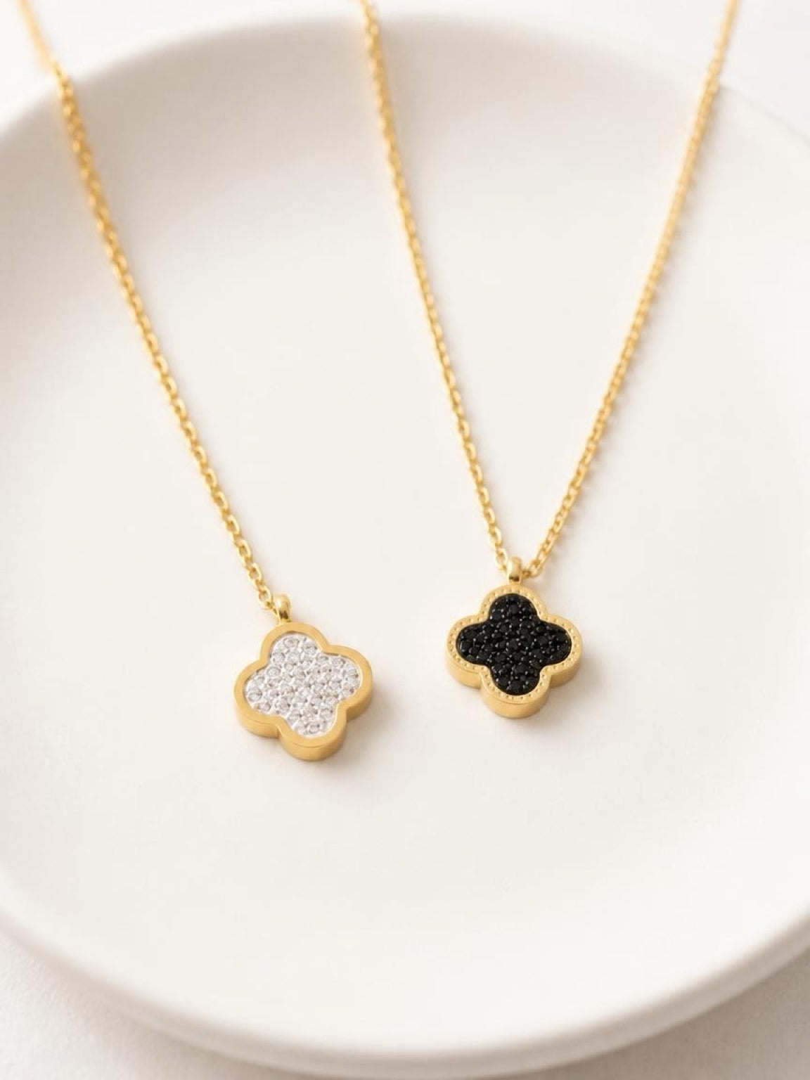 Double Sided Clover Necklace
