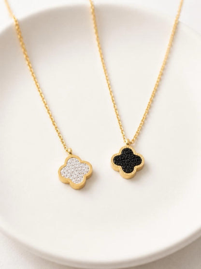 Double Sided Clover Necklace