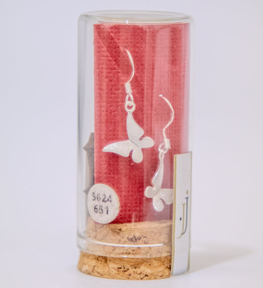 Scratch Butterfly Hook Earrings