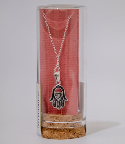 Hamsa Heart Necklace