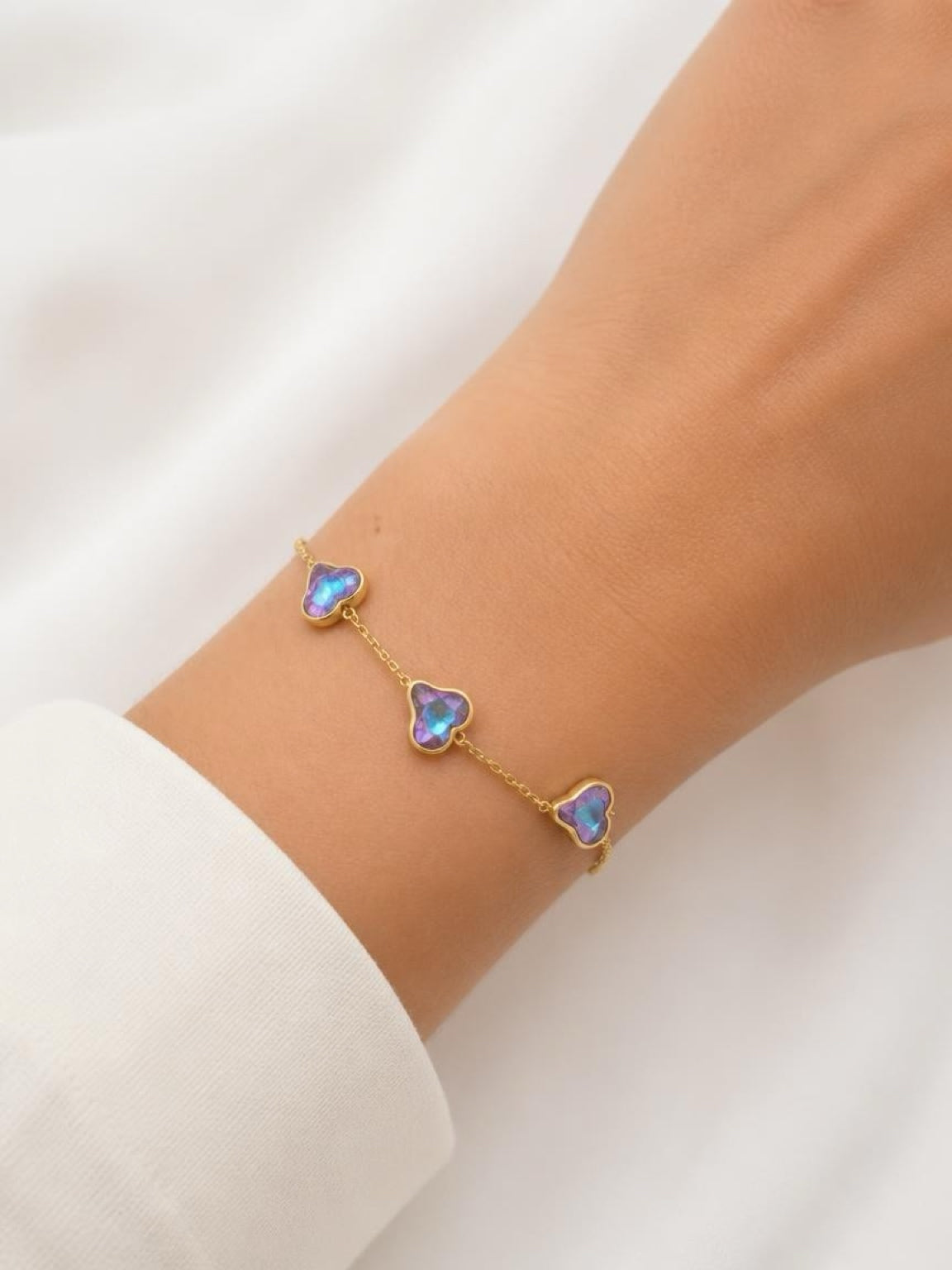 Purple Heart Bracelet