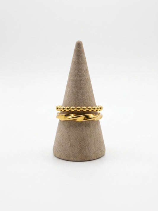 Twisted Bead Ring