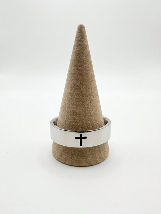 Silver Cross Ring