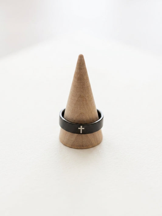 Black Cross Ring