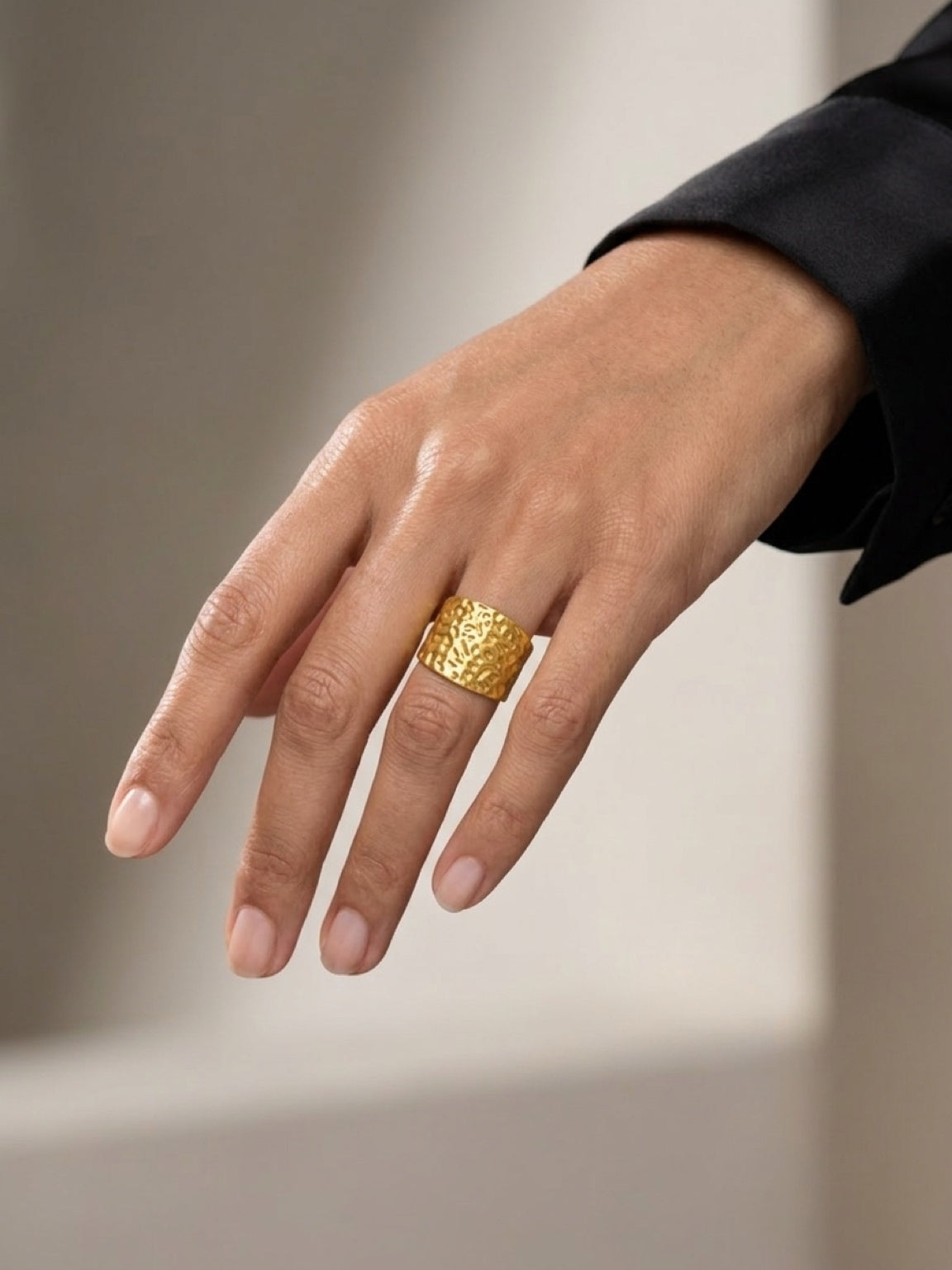 Molten Chunky Gold Ring