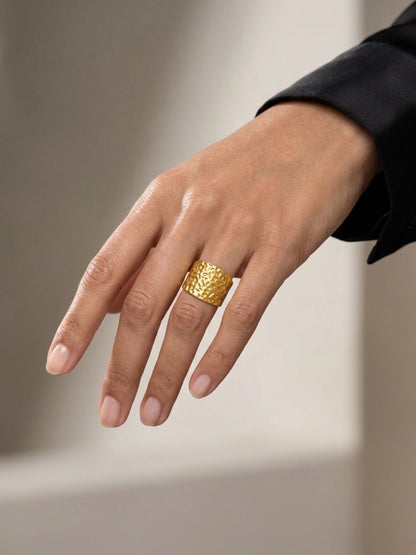 Molten Chunky Gold Ring