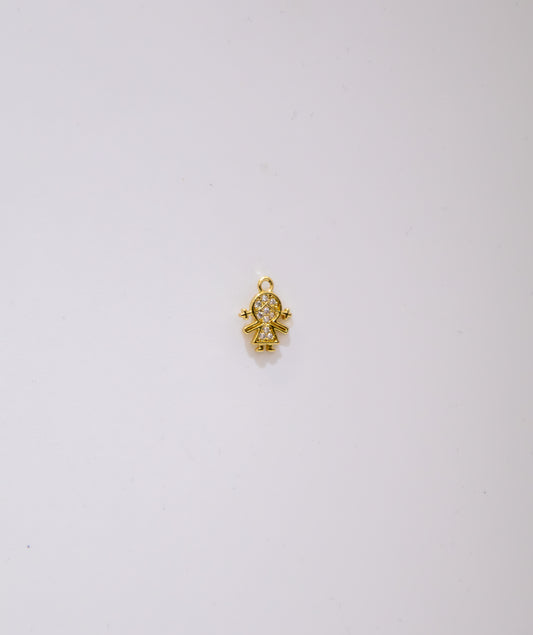 Gold Girl Charm