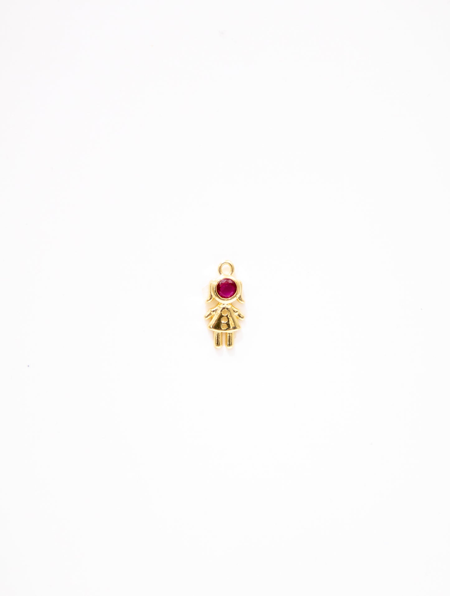 Red Gem Girl Charm