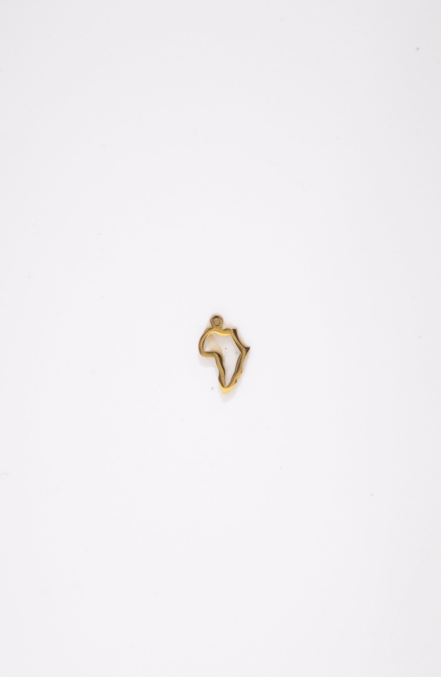 Gold Africa Charm