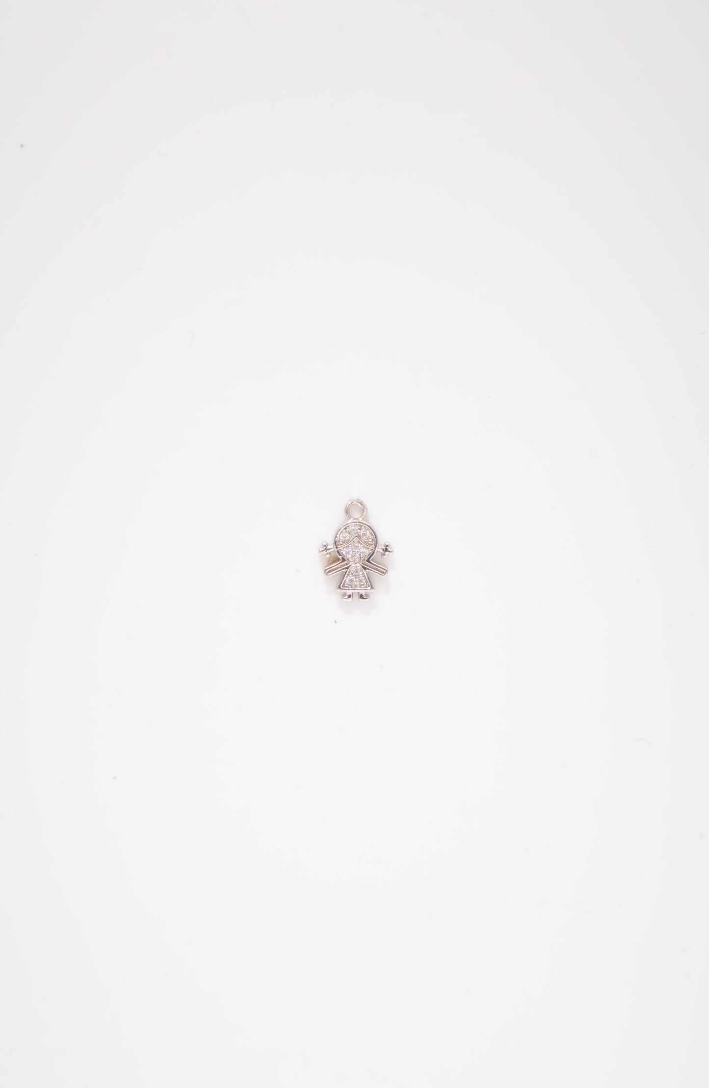 Silver Girl Charm