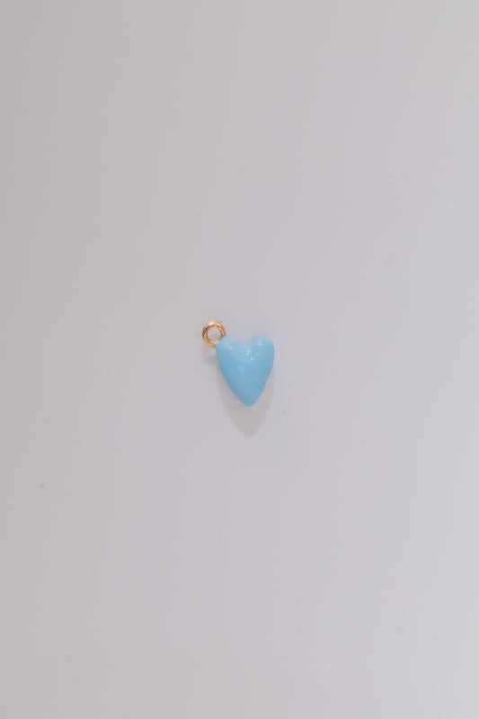 Baby Blue Heart Charm