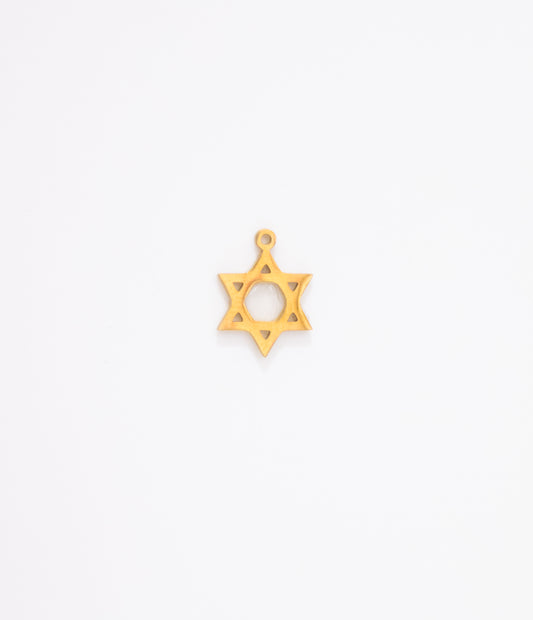 Gold Magan David Charm