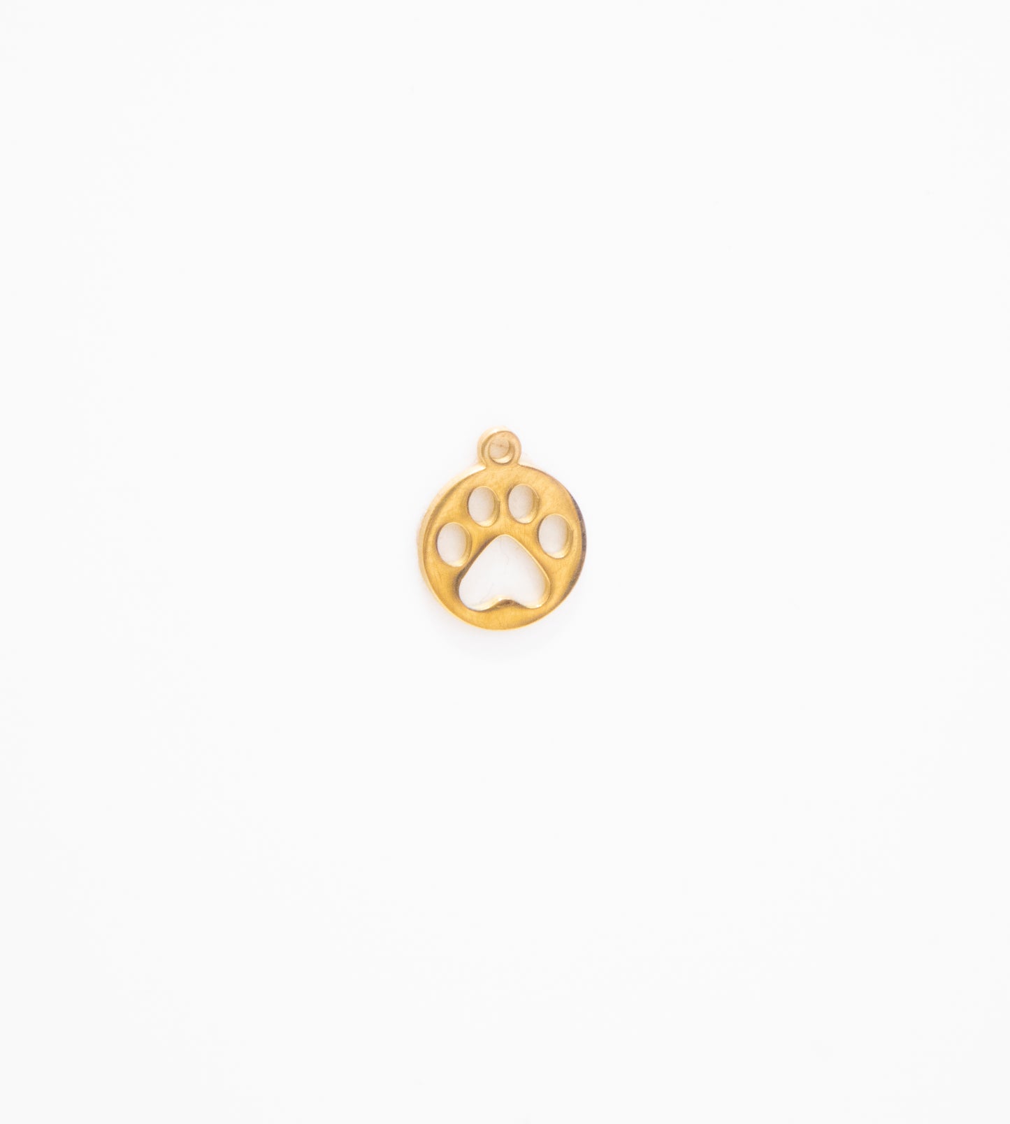 Gold Paw Print Charm