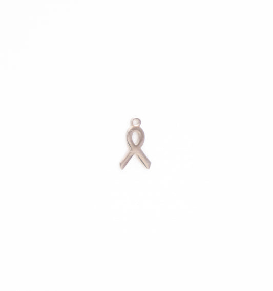 Silver Ribbon Charm
