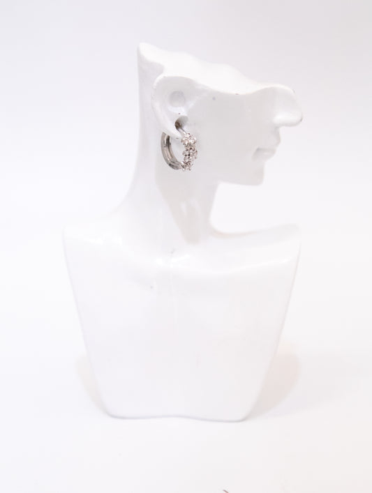 Sterling Silver Cubic Huggies