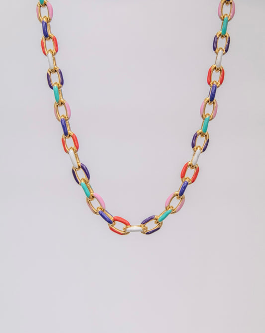 Multi Coloured Chunky Necklace