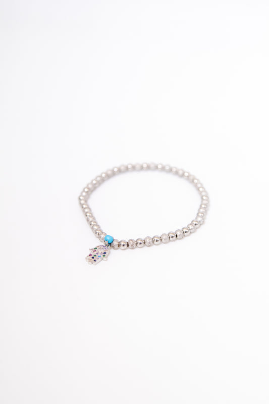 Beaded Bracelet with Chamsa