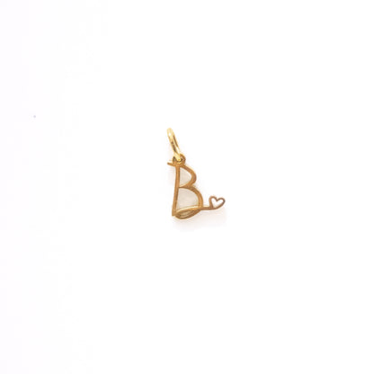 Gold Cursive Initial Charms