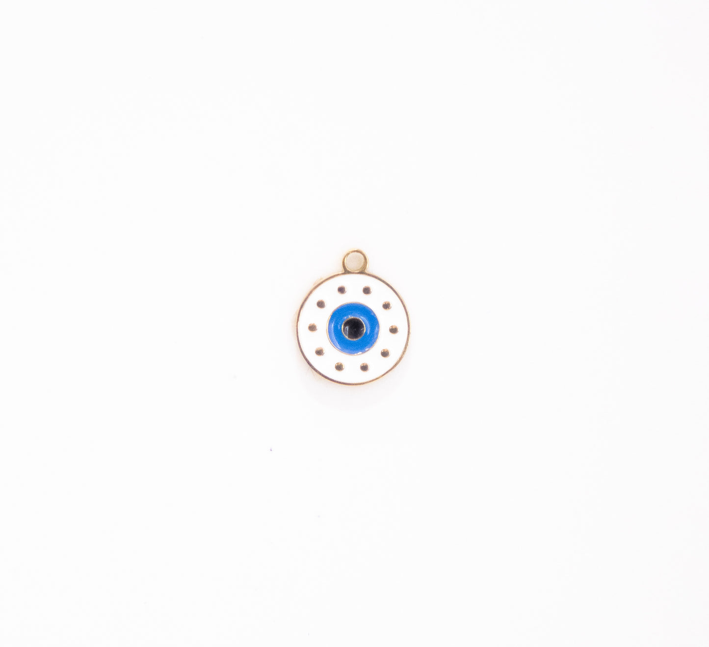 Blue and White Evil Eye Charm