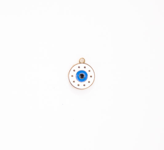 Blue and White Evil Eye Charm