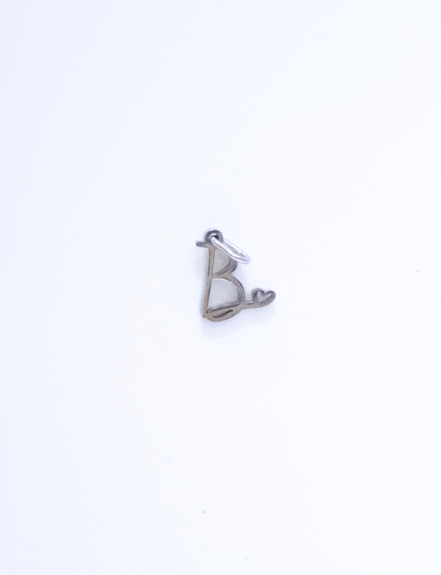 Silver Cursive Initial Charms