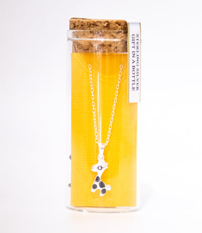 Enamel Spots Giraffe Necklace