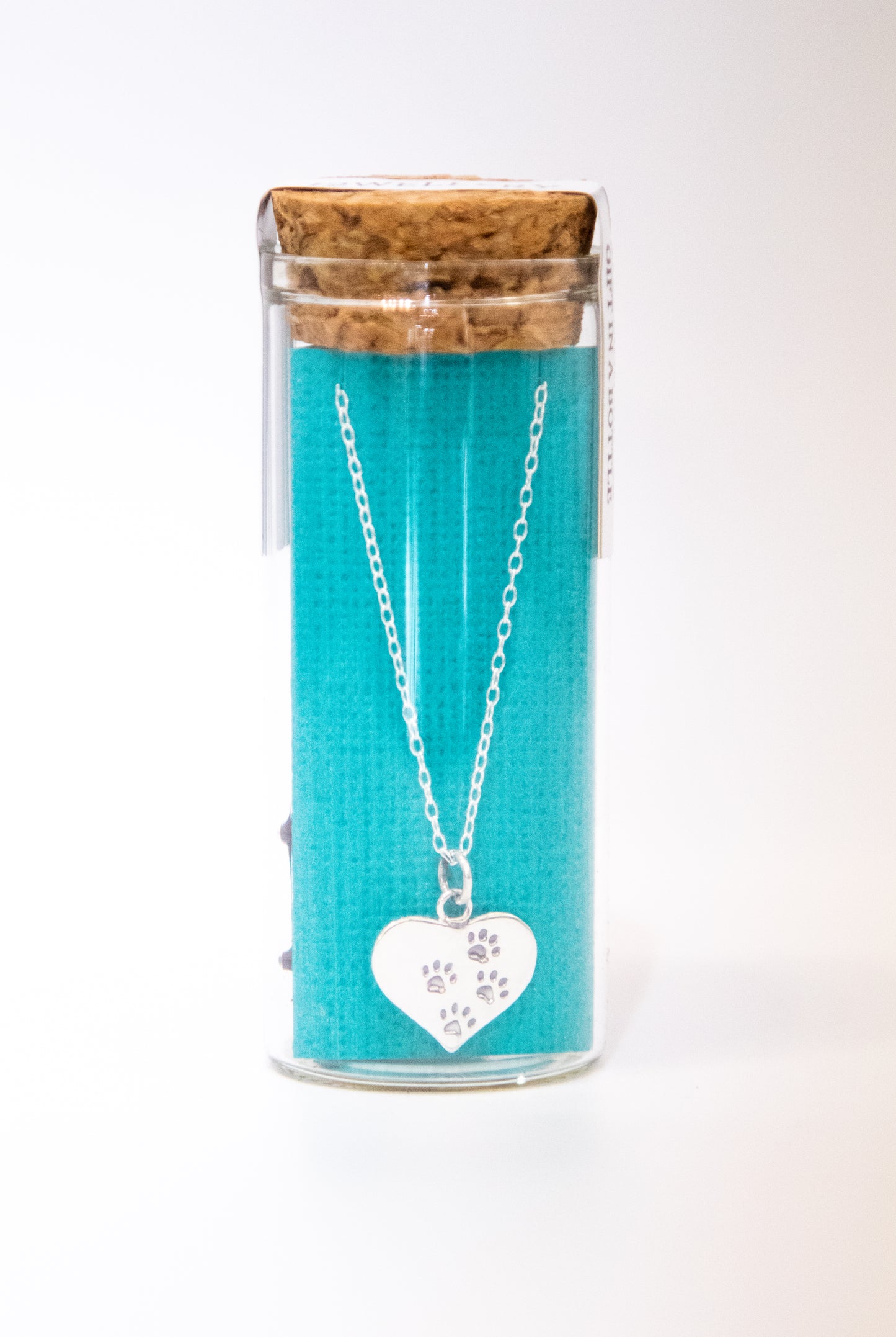 Paw Print Heart Necklace