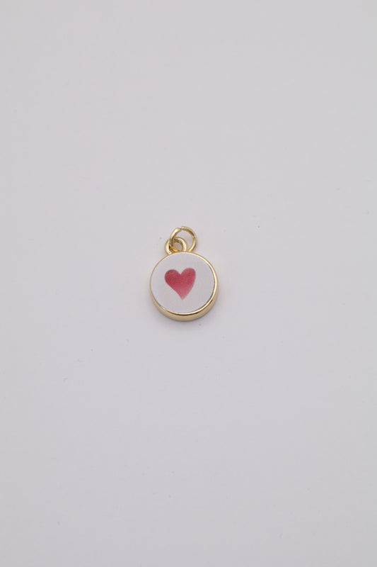 Heart Enamel Charm