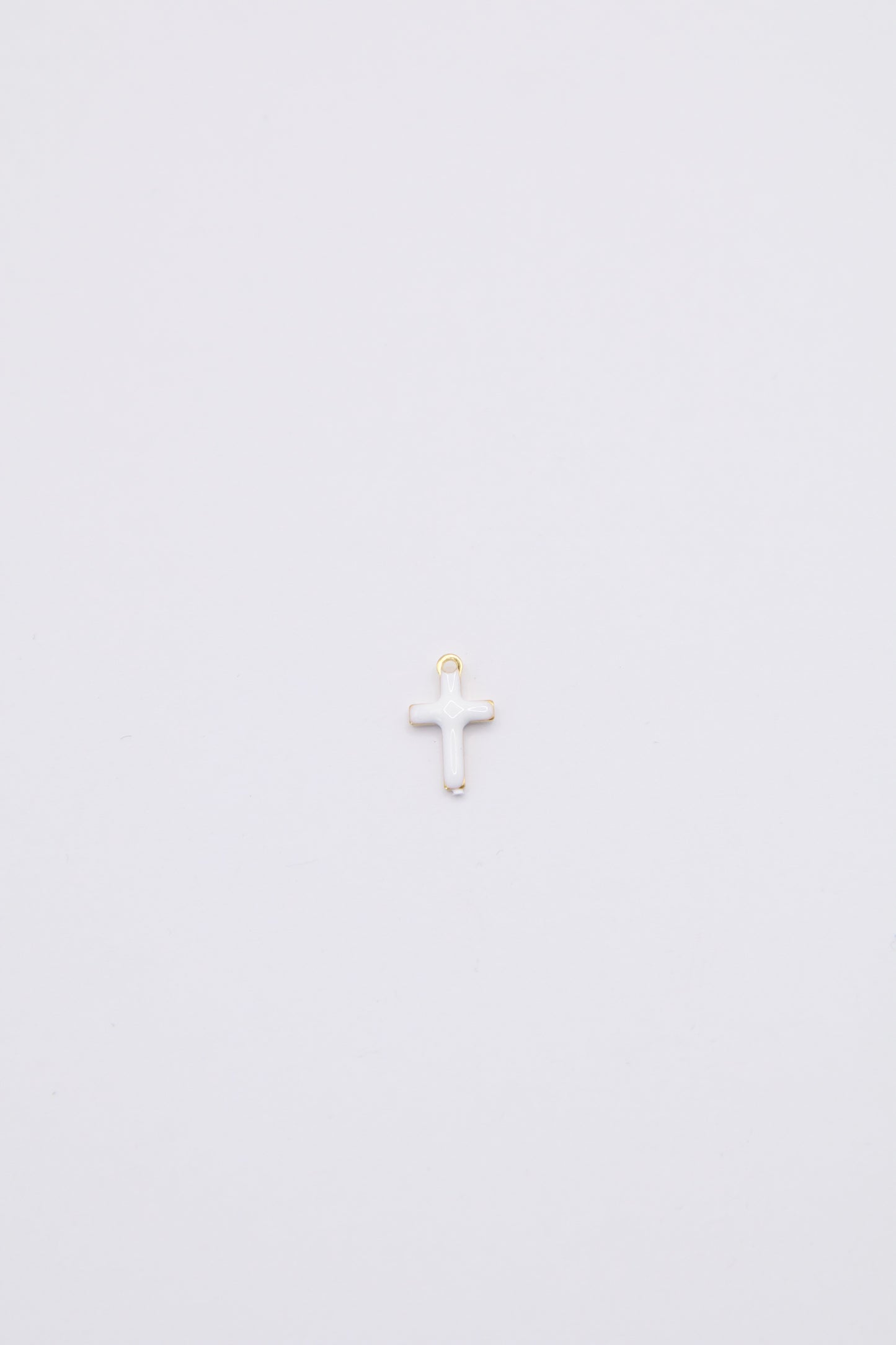 Enamel Cross Charm