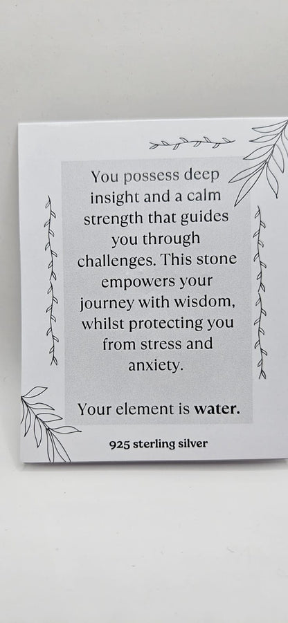 February Birthstone Sterling Silver Earrings