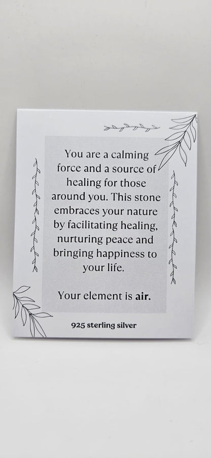 October Birthstone Sterling Silver Earrings