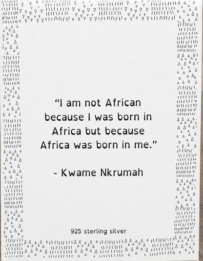 Sterling Silver Africa Necklace