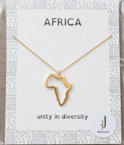 Sterling Silver Africa Necklace