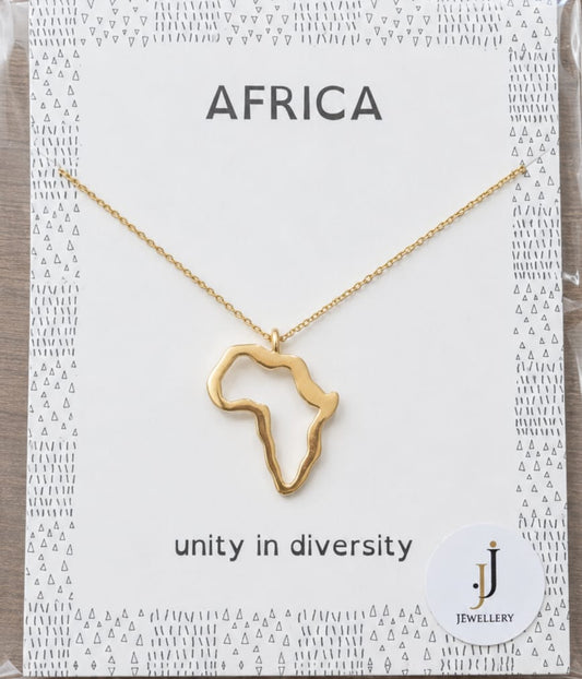 Sterling Silver Africa Necklace